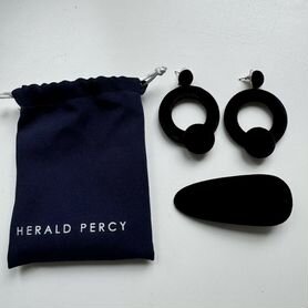 Серьги Herald Percy бархатные вечерние