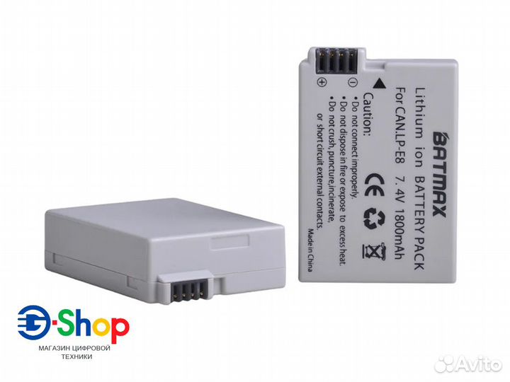 Аккумулятор на Canon (550D/600D/650D/700D) LP-E8