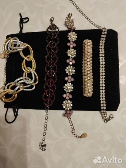 Браслеты,чокер,серьги, цепочки