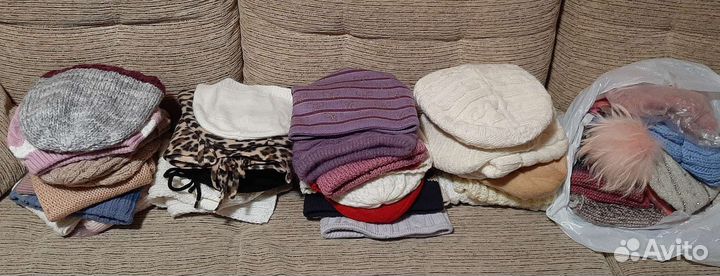Шапки, шарфы, платки новые