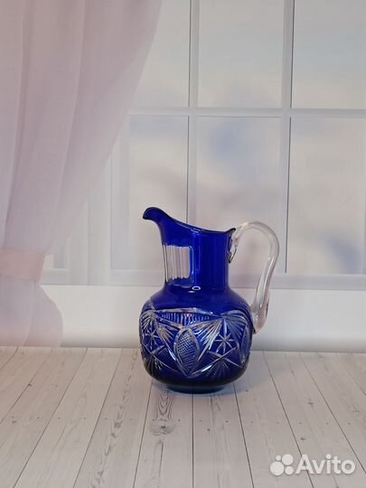 Кувшин хрустальный с бокалами