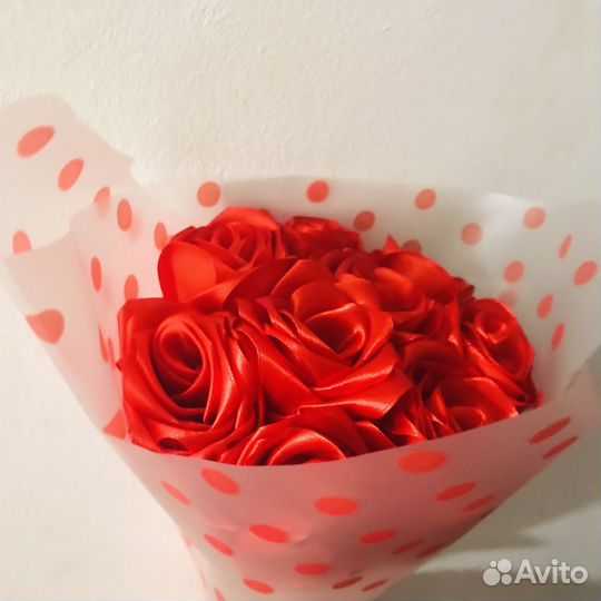 Букет из атласных лент