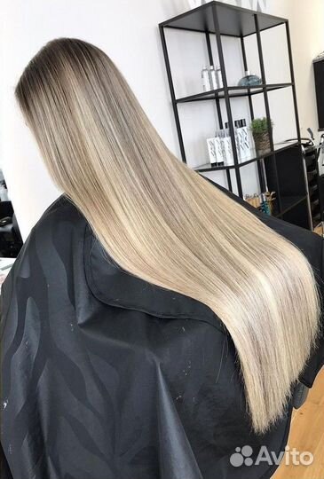 Наращивание волос модель