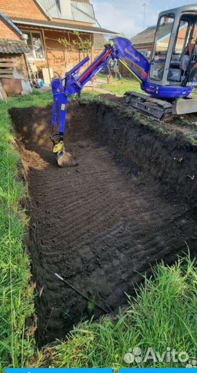 Услуги мини-экскаватора
