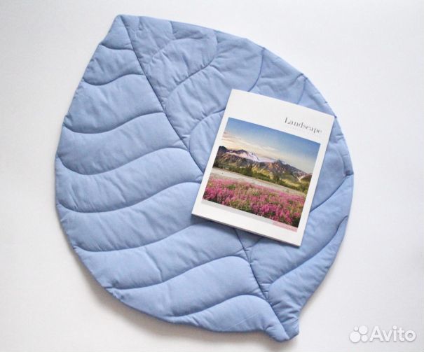 Интерьерный коврик лист плед