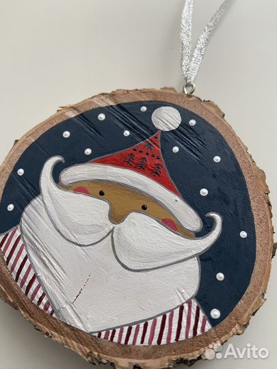 Декортивное панно на спиле дерева