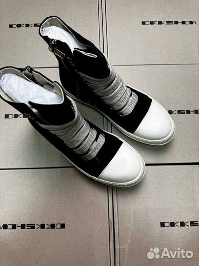 Rick Owens drkshdw Black Jumbo Lace High-top