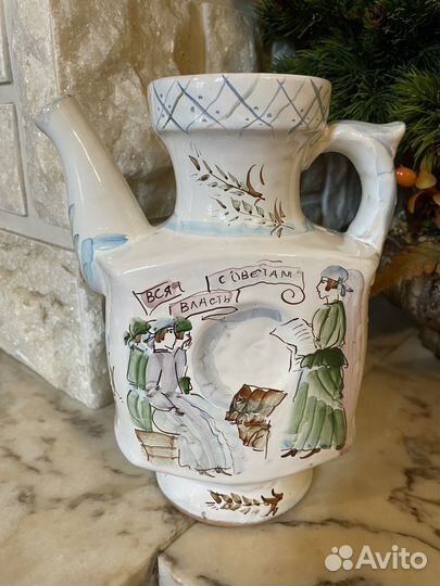 Чайник агитационный СССР