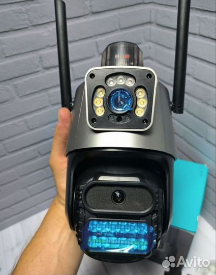 Камера видеонаблюдения с 2 объективами WiFi Улична