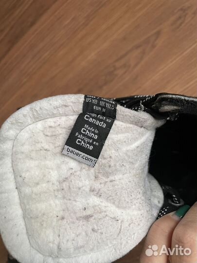 Коньки хоккейные детские bauer 31 размер