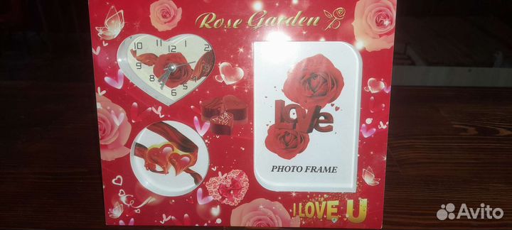 Рамка для фото с часами