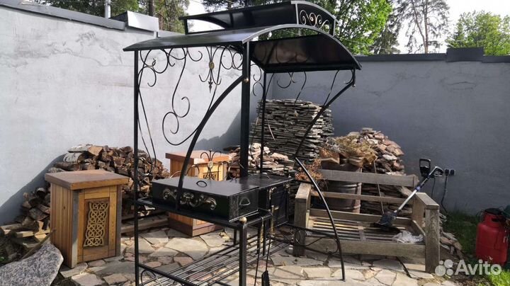Мангал с печкой