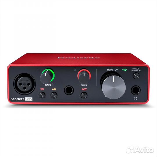 Звуковая карта focusrite scarlett solo 3rd