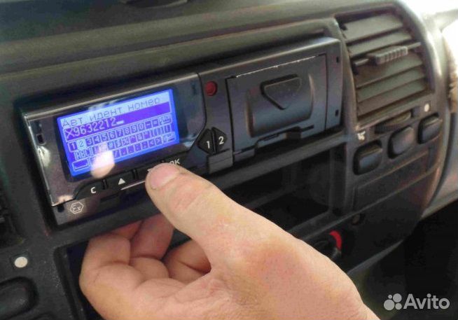 Тахограф Меркурий та-001 (б/у) вместе с установкой