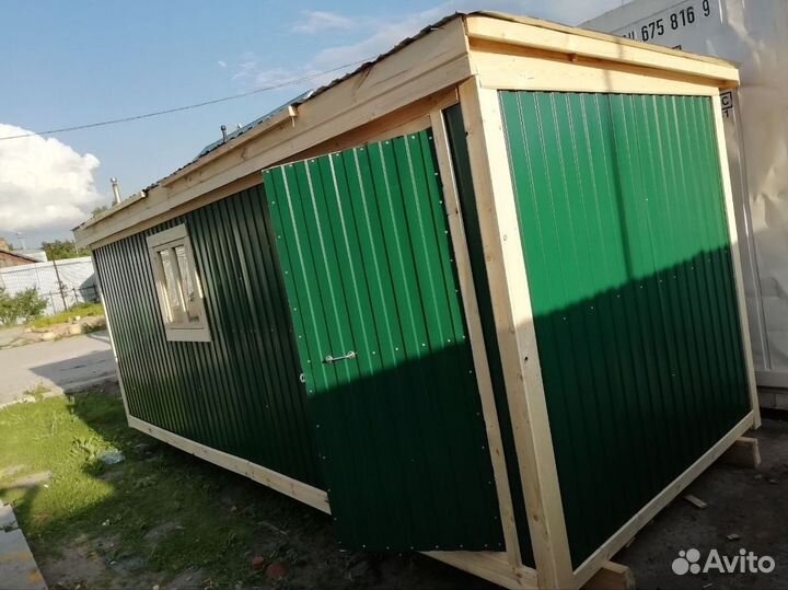 Бытовка деревянная утепленная с электрикой