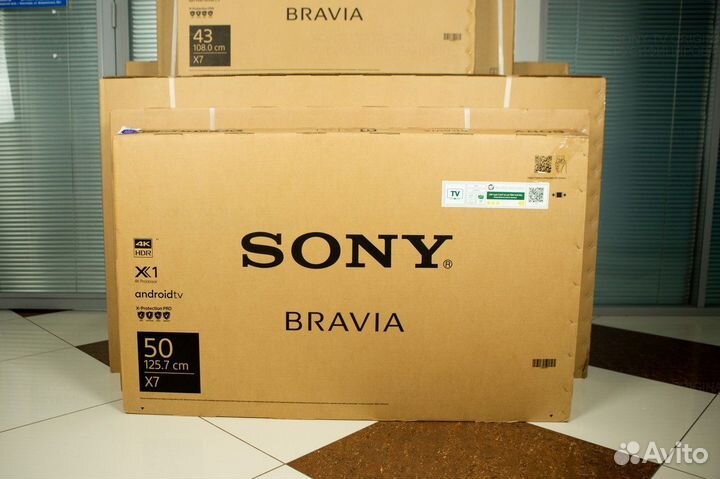 LED-телевизор смарт тв Sony 50” 4к Google TV новый