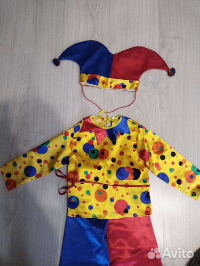 Новогодний костюм петрушки 110