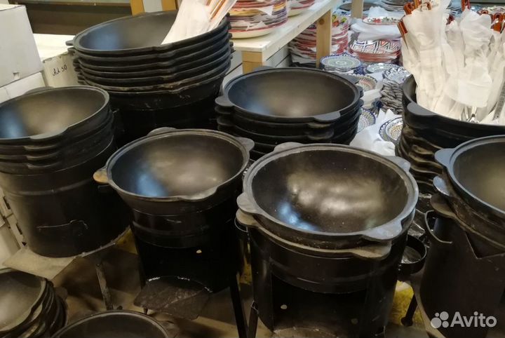 Казан чугунный узбекский