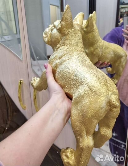 Мопс Бульдог статуетка