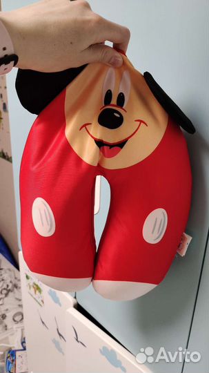 Подушка антистресс дорожная Микки Маус