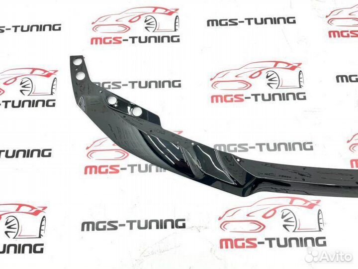 Губа BMW 3 серия F30 стиль M3 look черный глянец