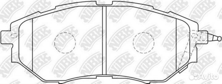 Nibk PN7499 Колодки тормозные дисковые перед