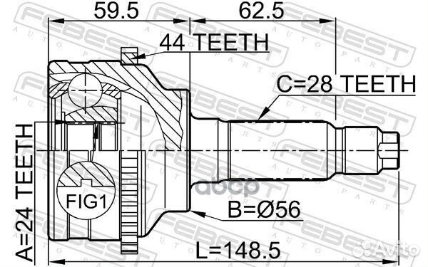 ШРУС внешний mazda tribute EP 2000-2004 0510-04