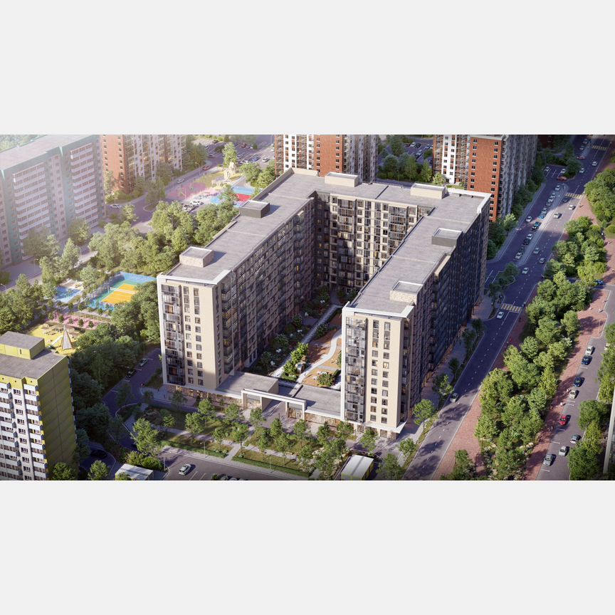 1-к. квартира, 44,6 м², 8/12 эт.