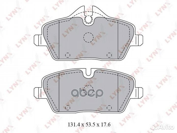 Колодки тормозные дисковые перед BD1429 LYN