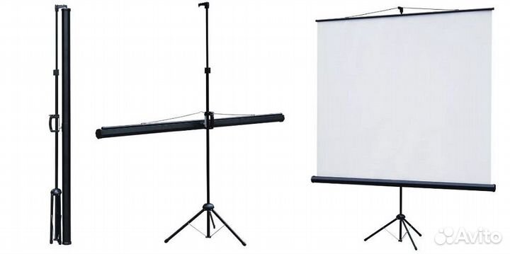 Экран для проектора на штативе 150х150