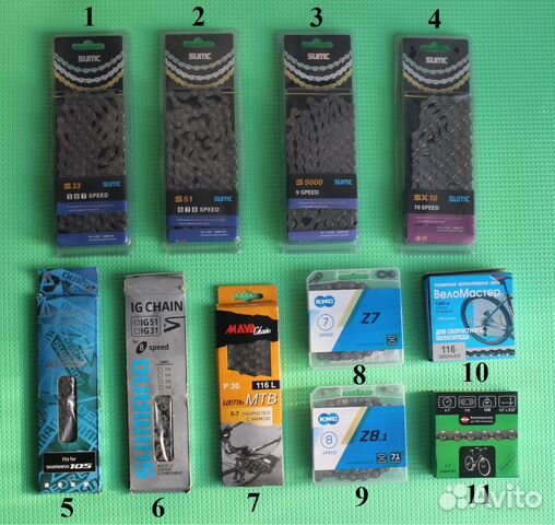 Цепь для велосипеда Shimano/ KMS / sumc