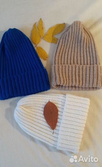 Шапка женская вязаная ручная работа
