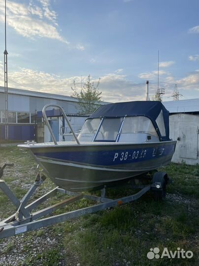 Лодка wellboat 51 с мотором Suzuki 90 и прицепом