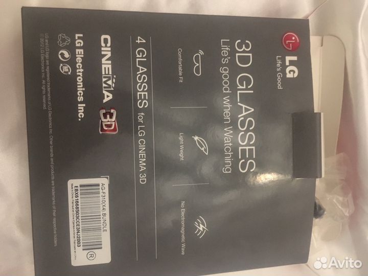 Lg 3D glasses очки тв телевизор