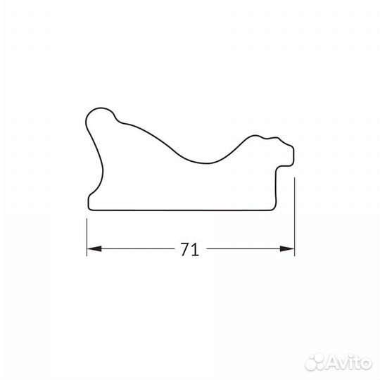 Зеркало Evoform Exclusive-G BY 4529 54x71 черное