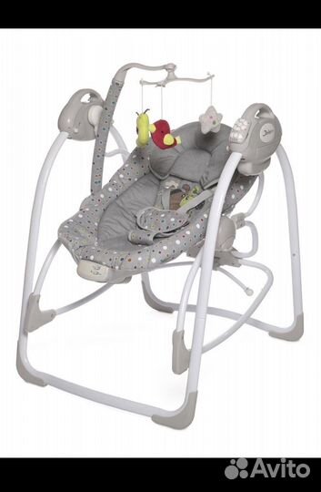 Электрокачели Шезлонг 2 в 1 детский