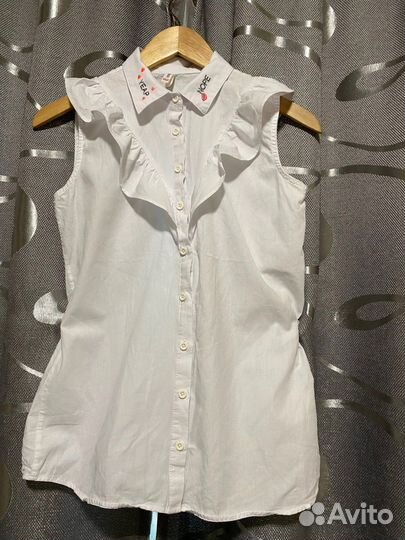 Блузка белая для девочек