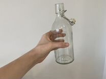 Бутылка стеклянная с пробкой Икеа