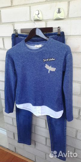 Тёплые вещи для беременной пакетом 42-44