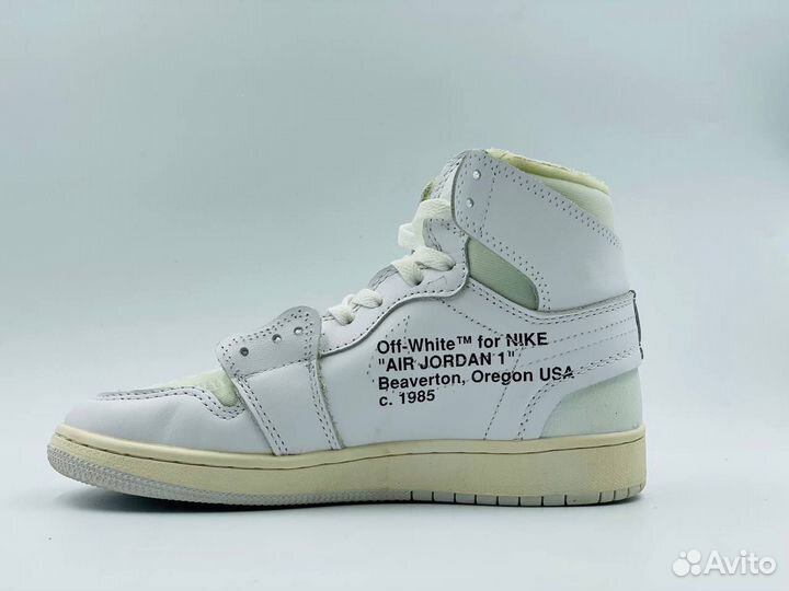 Кеды Nike Air Jordan 1 Retro High Off-white White