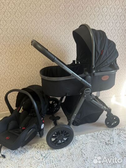 Коляска трансформер 3 в 1 с автолюлькой как новая