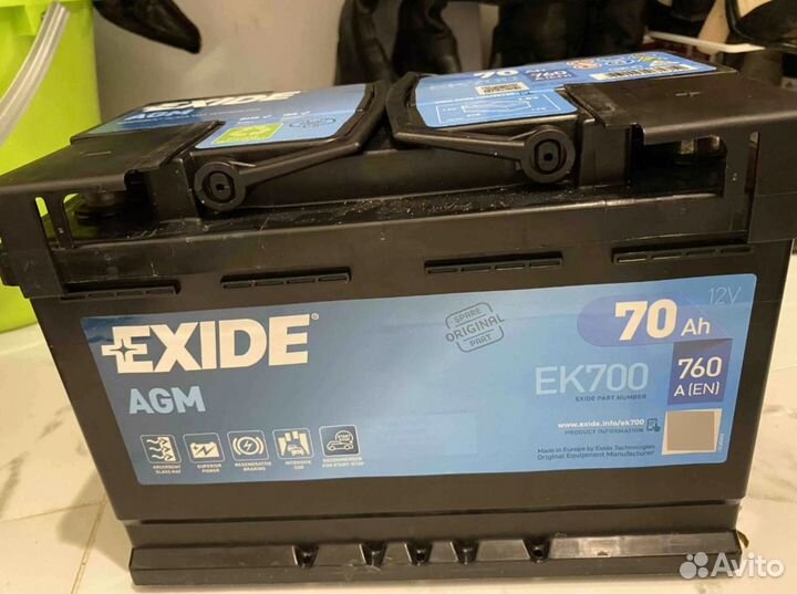 Аккумулятор EK700 70Ah AGM exide