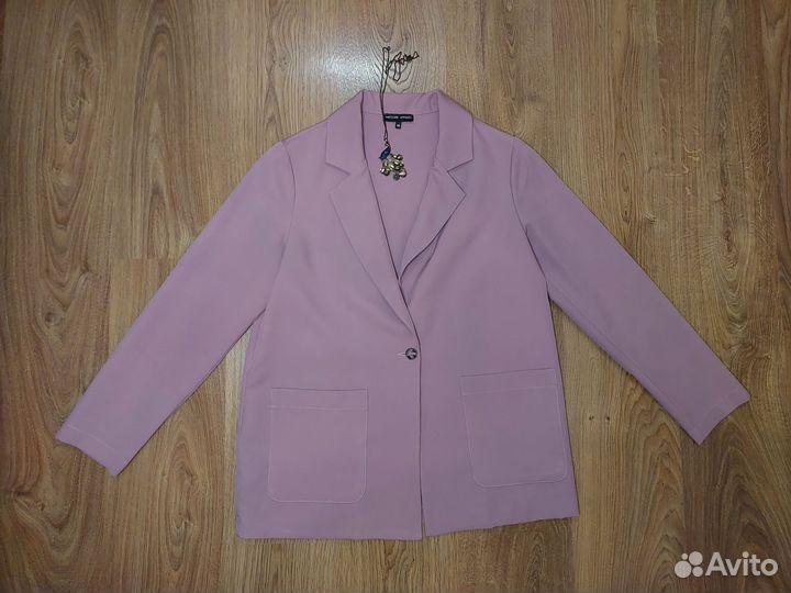Пиджак женский розовый 48 (L)