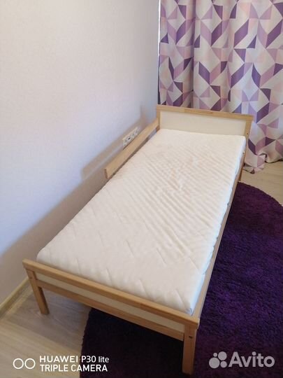 Детская кровать IKEA с матрасом