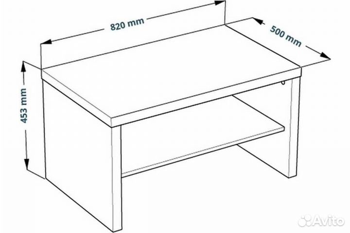 Журнальный столик IKEA белый новый