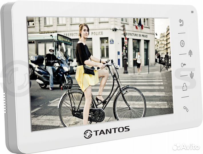 Монитор видеодомофона Tantos Amelie HD White Black