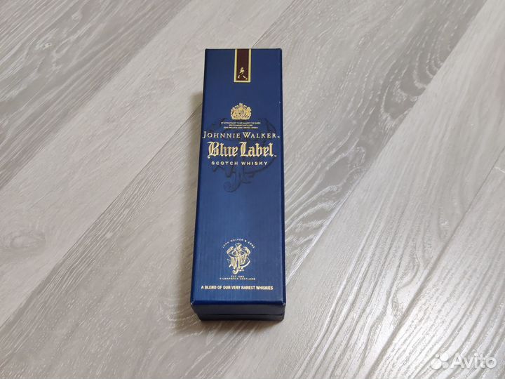 Johnnie walker blue label бутылка в коробке пустая