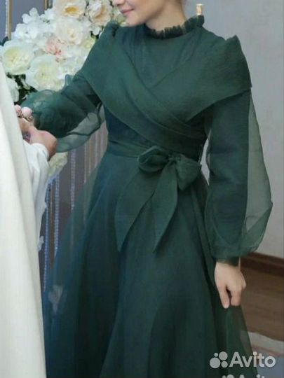 Вечернее платье 38 размер в пол