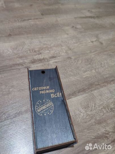 Декоративная коробка дерево для бокала