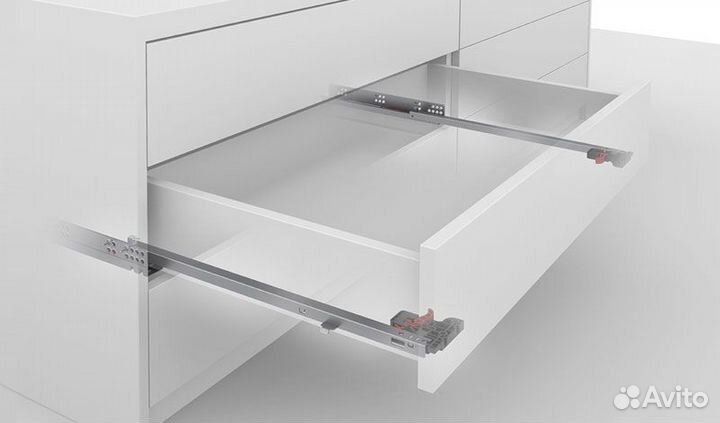 Направляющие скрытого монтажа, неполного выдвижени